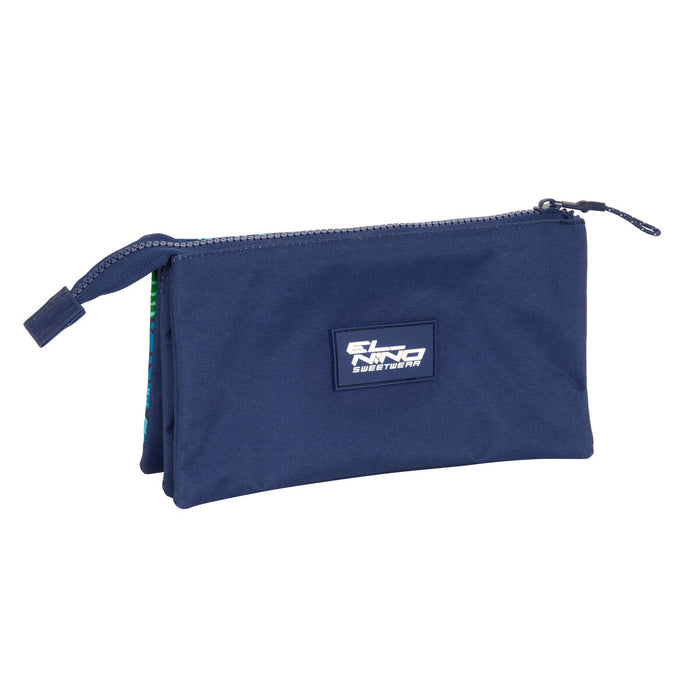 Penar triplu El Niño Glassy Bleumarin 22 x 12 x 3 cm