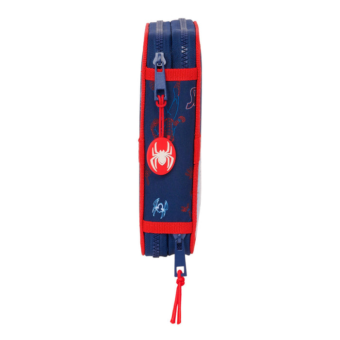 Creion dublu Spider-Man Neon Bleumarin 12.5 x 19.5 x 4 cm (28 Piese)