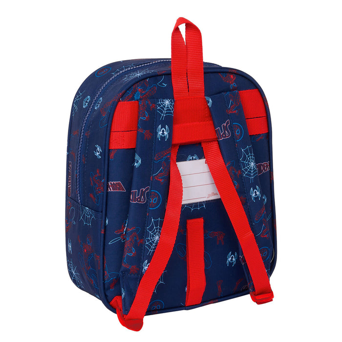 Rucsac pentru Copii Spider-Man Neon Bleumarin 22 x 27 x 10 cm