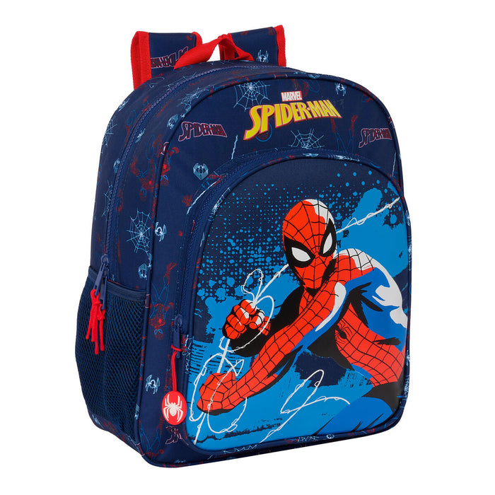 Ghiozdan Spider-Man Neon Bleumarin 32 X 38 X 12 cm
