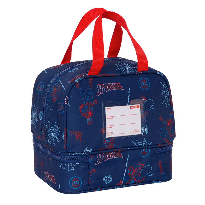 Cutie pentru prânz Spider-Man Neon Bleumarin 20 x 20 x 15 cm
