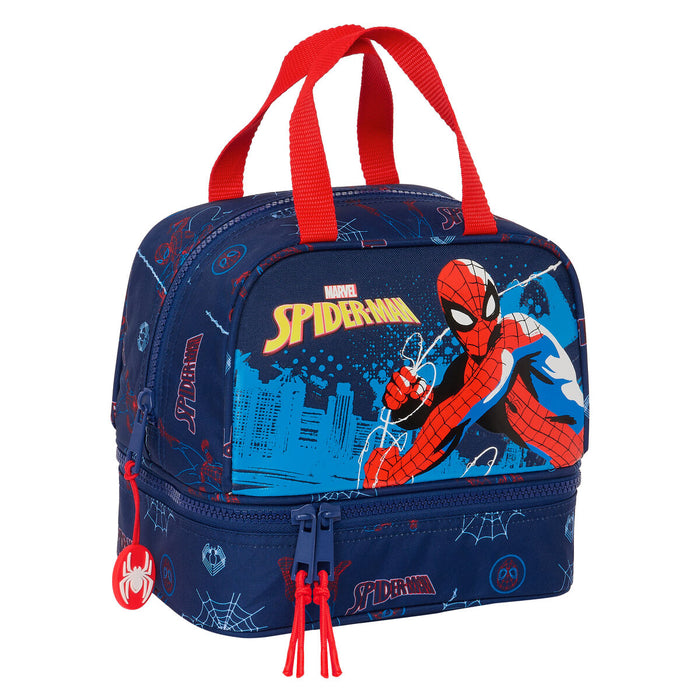 Cutie pentru prânz Spider-Man Neon Bleumarin 20 x 20 x 15 cm