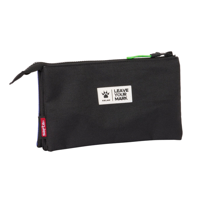 Penar triplu Kelme Royal Albastru Negru 22 x 12 x 3 cm