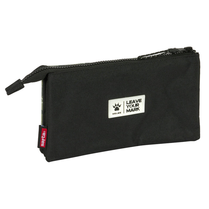 Penar triplu Kelme Travel Negru Verde 22 x 12 x 3 cm