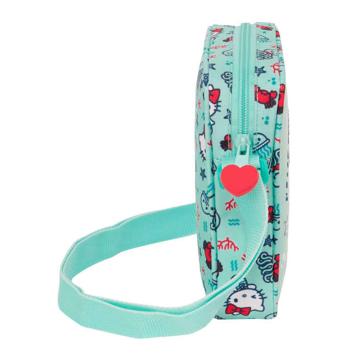 Geantă Bandulieră Hello Kitty Sea lovers Turquoise 16 x 18 x 4 cm