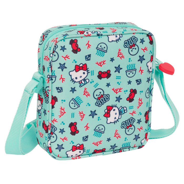 Geantă Bandulieră Hello Kitty Sea lovers Turquoise 16 x 18 x 4 cm