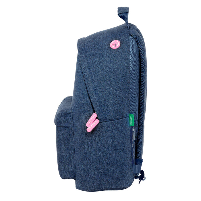Rucsac pentru Laptop Benetton Denim Albastru 31 x 41 x 16 cm