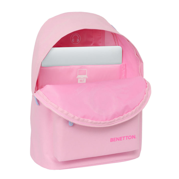 Rucsac pentru Laptop Benetton Pink Roz 31 x 41 x 16 cm