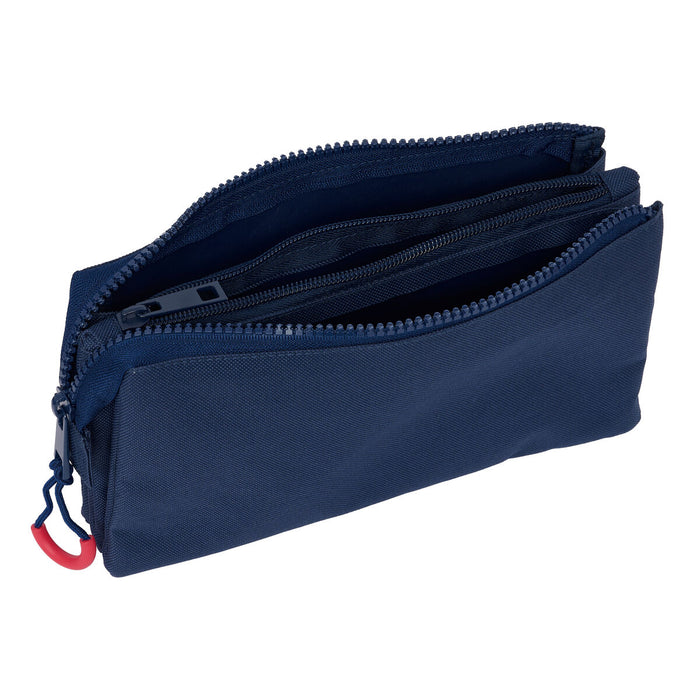 Penar triplu Benetton Italy Bleumarin 22 x 12 x 3 cm