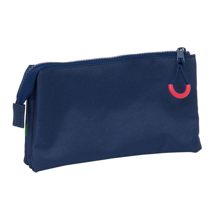 Penar triplu Benetton Italy Bleumarin 22 x 12 x 3 cm