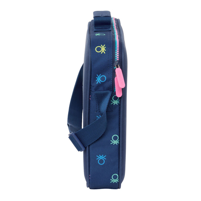 ghiozdan de școală Benetton Cool Bleumarin 38 x 28 x 6 cm