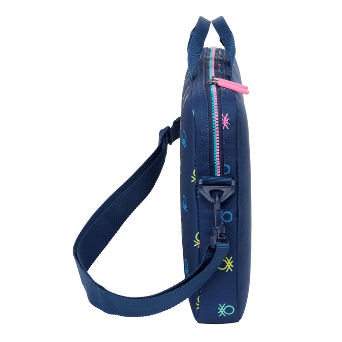 Servietă pentru Laptop Benetton Cool Bleumarin 40 x 27 x 4 cm