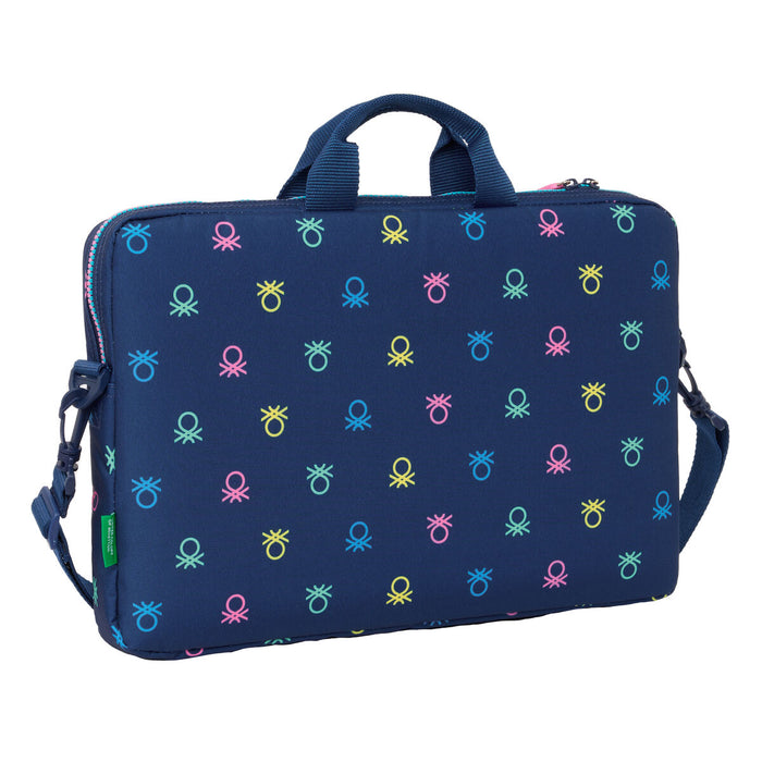 Servietă pentru Laptop Benetton Cool Bleumarin 40 x 27 x 4 cm
