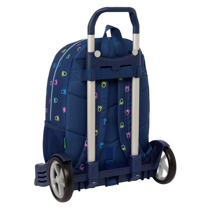 Ghiozdan cu Roți Benetton Cool Bleumarin 30 x 46 x 14 cm