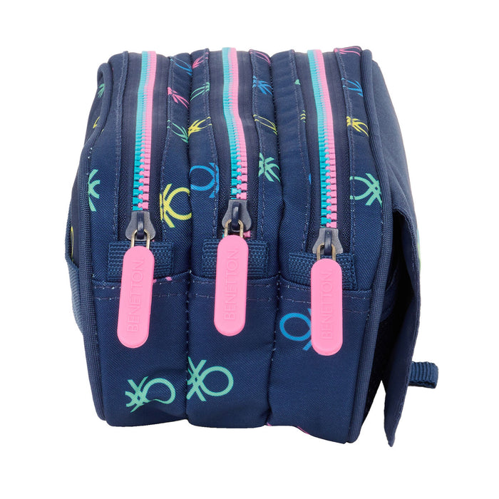 Penar triplu Benetton Cool Bleumarin 21,5 x 10 x 8 cm