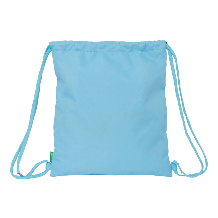 Geantă Rucsac cu Bretele Benetton Spring Albastru celest 35 x 40 x 1 cm