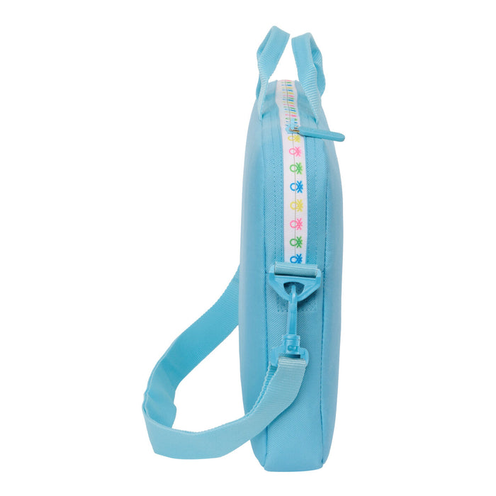 Servietă pentru Laptop Benetton Spring Celeste 40 x 27 x 4 cm