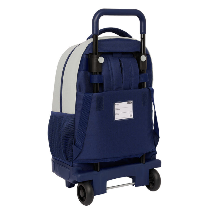 Ghiozdan cu Roți Benetton Varsity Gri Bleumarin 33 X 45 X 22 cm