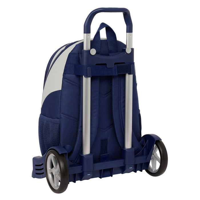 Ghiozdan cu Roți Benetton Varsity Gri Bleumarin 32 x 44 x 16 cm