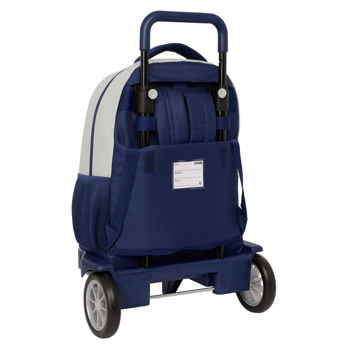 Ghiozdan cu Roți Benetton Varsity Gri Bleumarin 33 X 45 X 22 cm