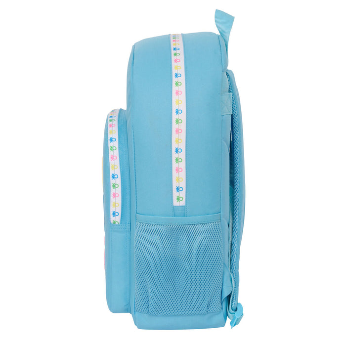 Ghiozdan Benetton Spring Celeste 30 x 46 x 14 cm