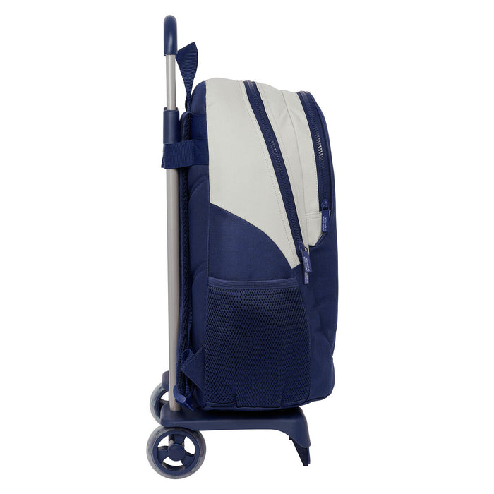 Ghiozdan cu Roți Benetton Varsity Gri Bleumarin 32 x 44 x 16 cm