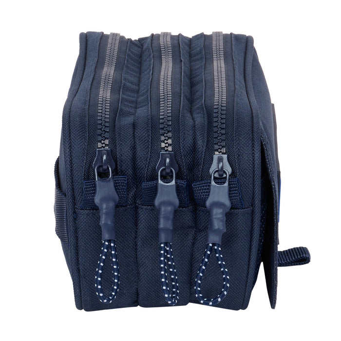 Penar triplu Kappa Blue night Bleumarin 21,5 x 10 x 8 cm