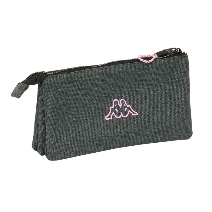 Penar triplu Kappa Silver pink Gri 22 x 12 x 3 cm