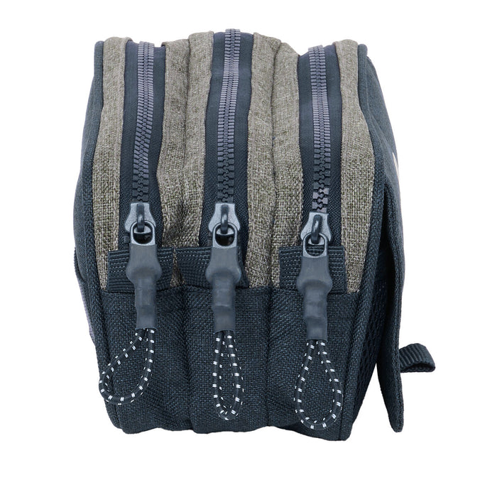 Penar triplu Kappa Dark navy Gri Bleumarin 21,5 x 10 x 8 cm