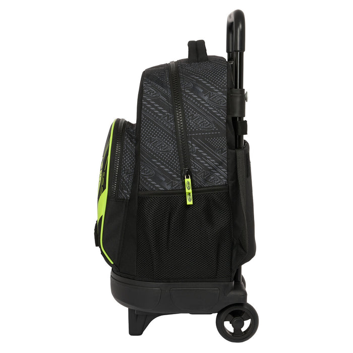 Ghiozdan cu Roți Nerf Get ready Negru 33 X 45 X 22 cm