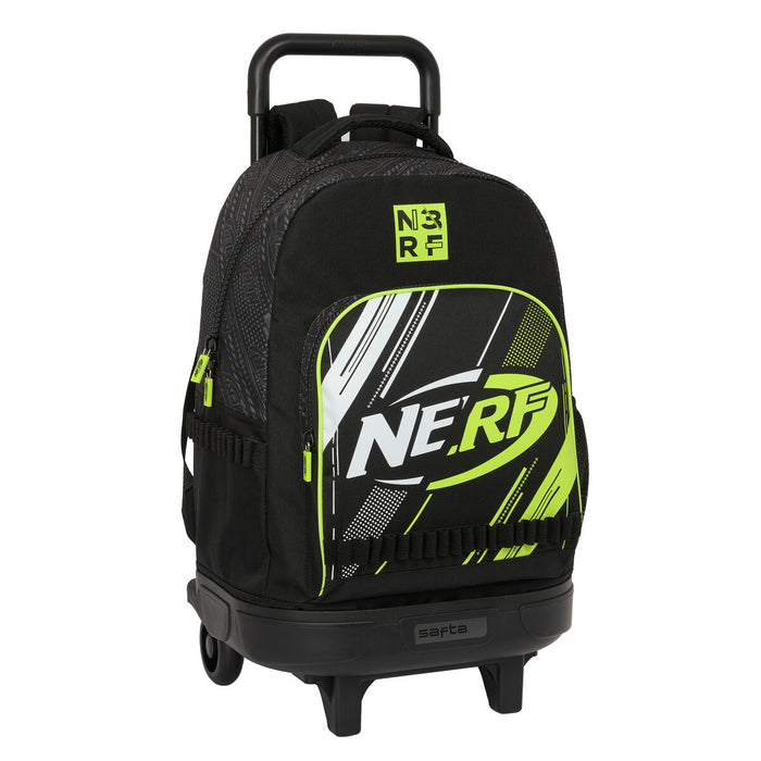 Ghiozdan cu Roți Nerf Get ready Negru 33 X 45 X 22 cm
