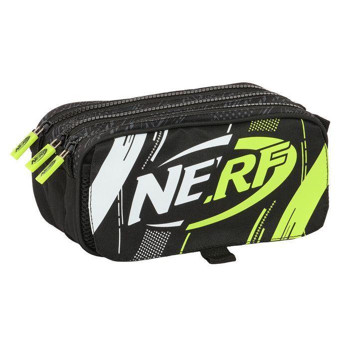 Penar triplu Nerf Get ready Negru 21,5 x 10 x 8 cm