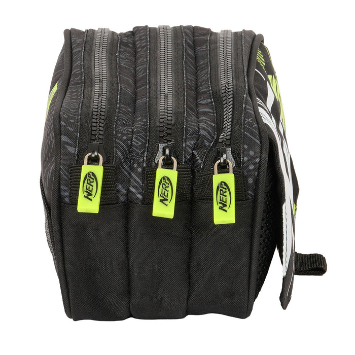 Penar triplu Nerf Get ready Negru 21,5 x 10 x 8 cm