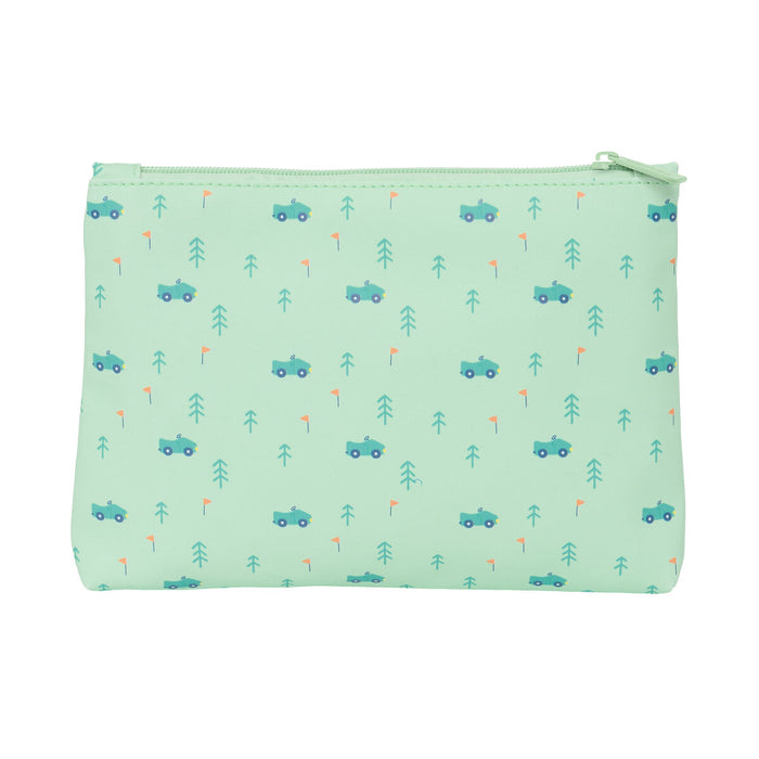 Penar Școlar Safta Coches Mașină Verde 23 x 16 x 3 cm