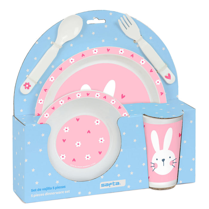 Set de Menaj pentru Copii Safta Iepure (5 Piese)
