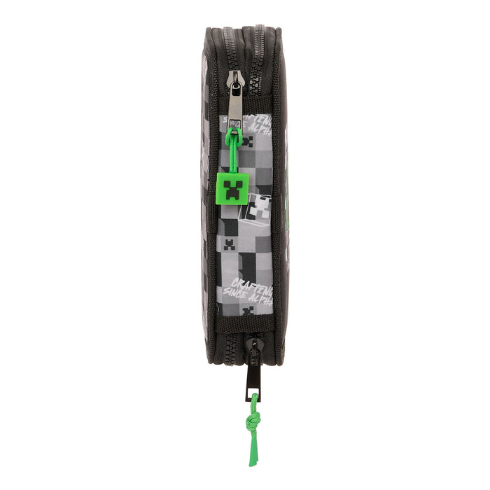 Creion dublu Minecraft Negru Verde Gri 12.5 x 19.5 x 4 cm (28 Piese)