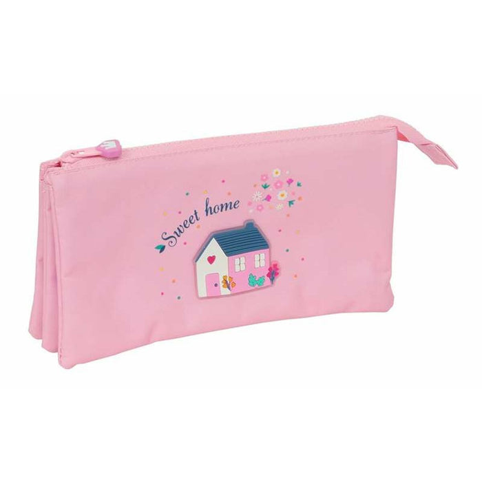 Ghiozdan Glow Lab Sweet home Roz 22 x 12 x 3 cm