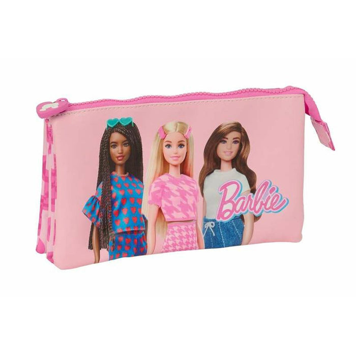 Penar triplu Barbie Love Roz 22 x 12 x 3 cm