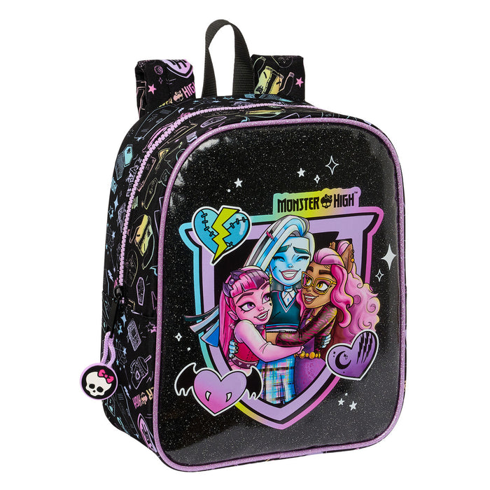 Rucsac pentru Copii Monster High Negru 22 x 27 x 10 cm