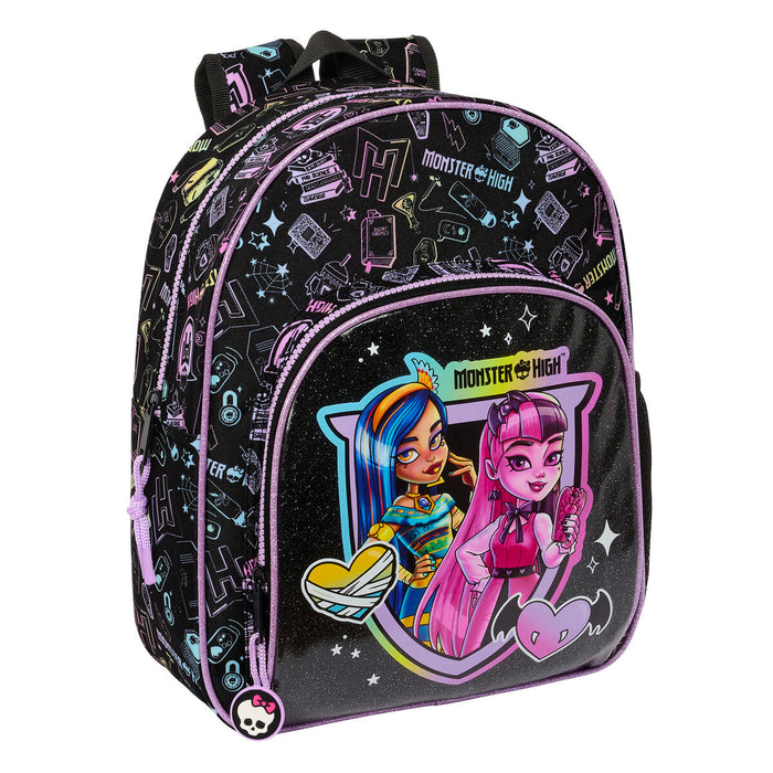 Rucsac pentru Copii Monster High Negru 28 x 34 x 10 cm