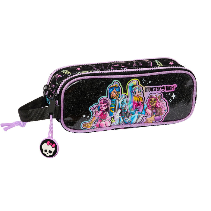 Penar triplu Monster High Negru 21 x 8 x 6 cm