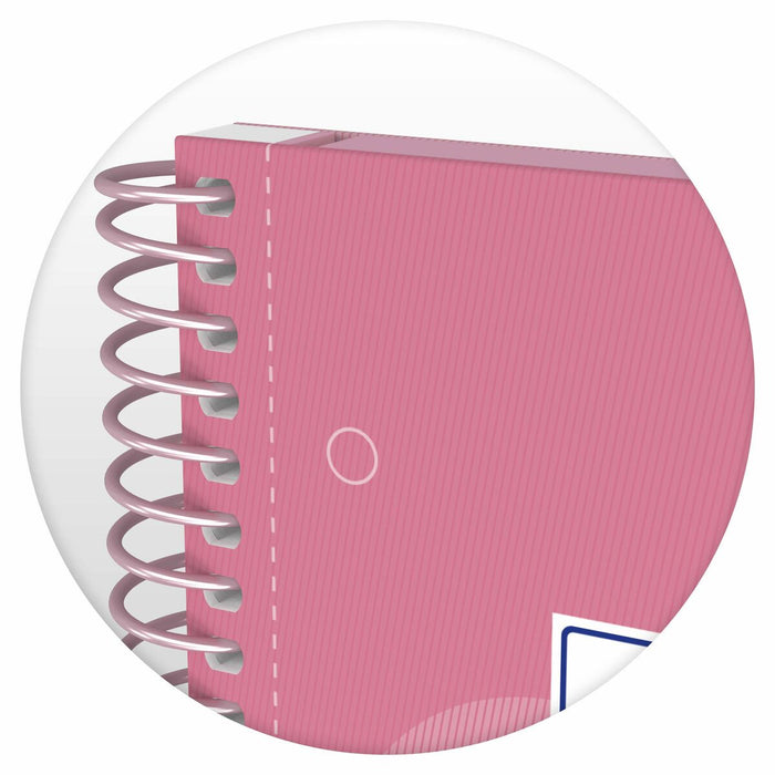 Notebook Oxford European Book Gum Roz A4 5 Piese