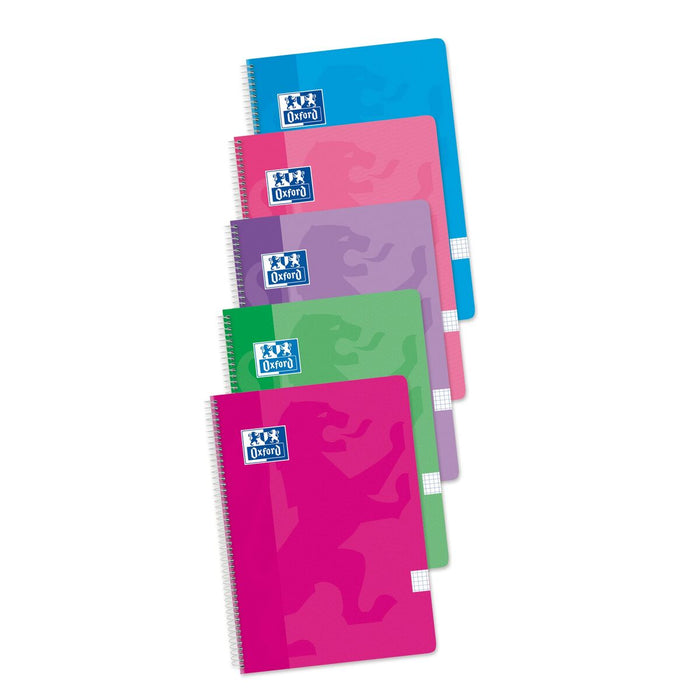 Notebook Oxford Multicolor Din A4 5 Piese 80 Frunze