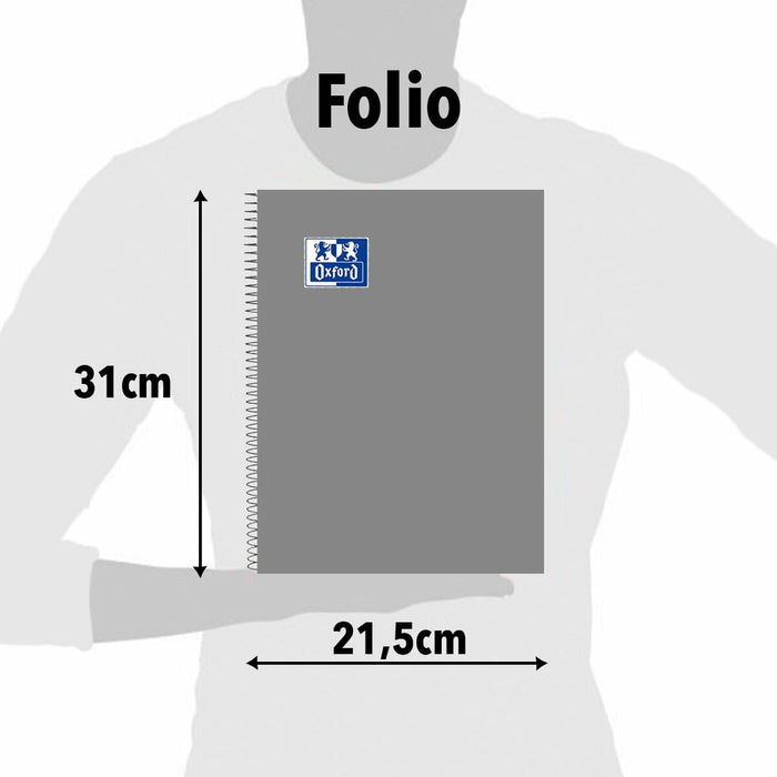 Notebook Oxford 400093618 Albastru A4 80 Frunze