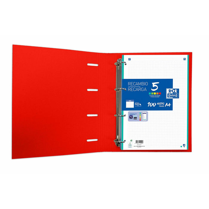Biblioraft Oxford Touch Europeanbinder Roșu A4 A4+