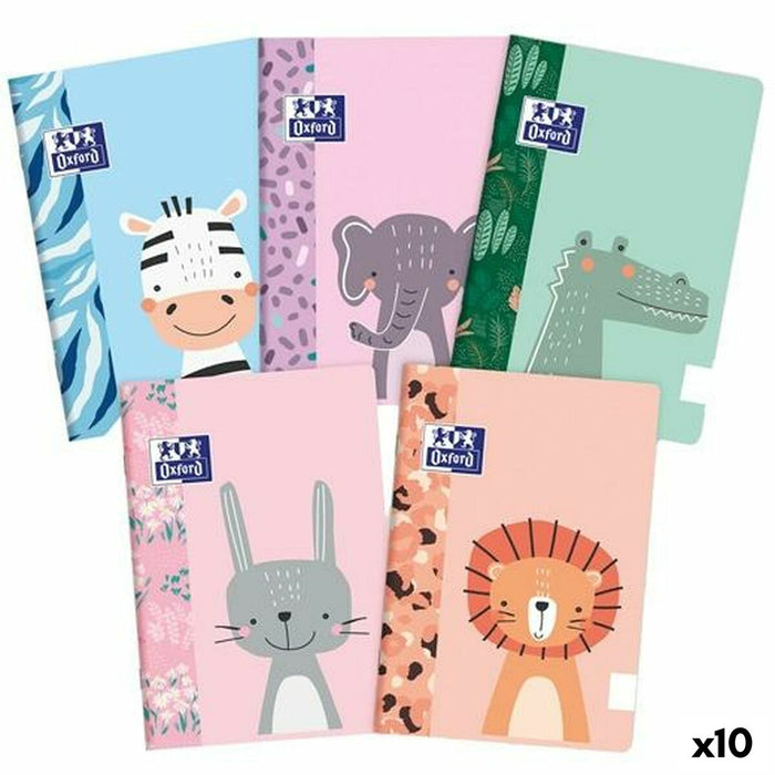 Notebook Oxford Animal Besties Multicolor A5 32 frunze (10 Unități)