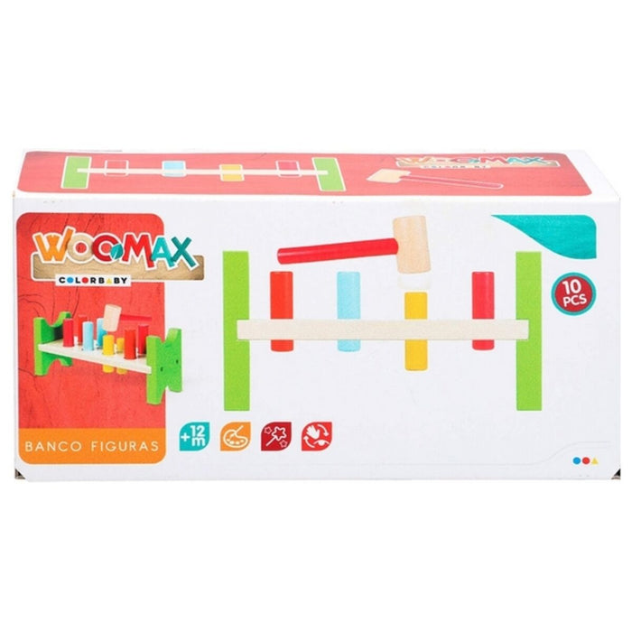 Joc din lemn Woomax Bancă Ciocan (10 pcs)