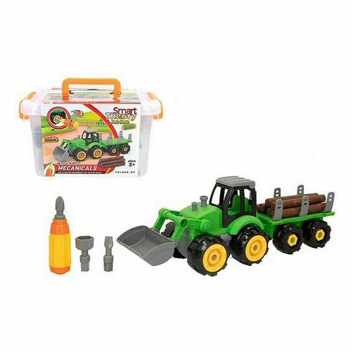 Set de Construcție Colorbaby Tractor Galben Verde