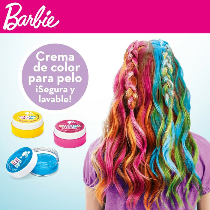 Set Coafor Barbie Rainbow Tie Păr cu reflexii Multicolor