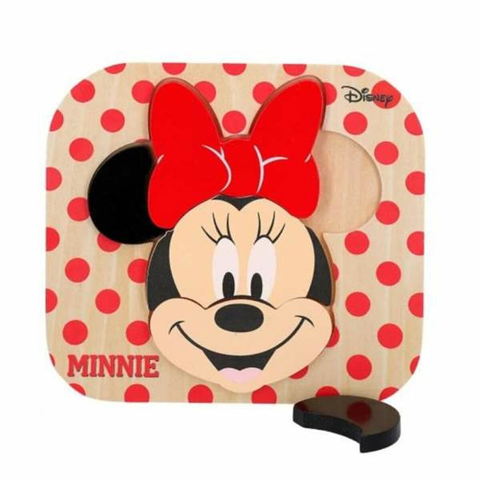 Puzzle pentru Copii din Lemn Minnie Minnie Mouse 48701 6 pcs (22 x 20 cm)